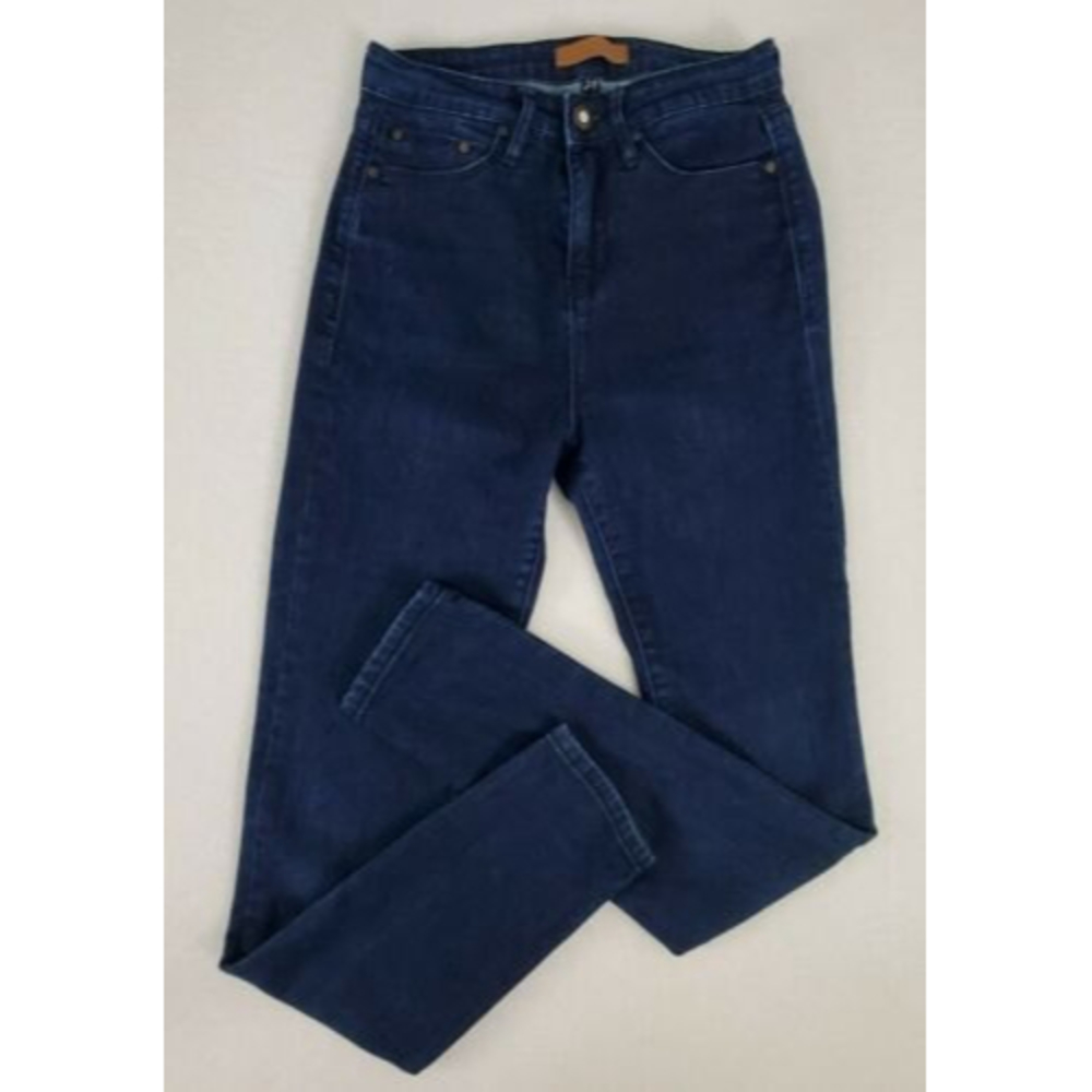 This City Womens Denim Jeans Dark Wash 10" High-Rise Skinny Jeans Size 24